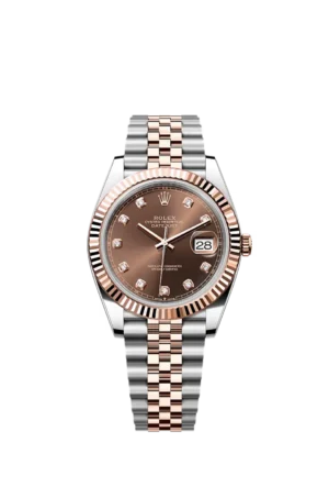 أويستر، ٤١ مم، من فولاذ أويستر ستيل وذهب إيفروز الرقم المرجعي 126331