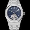 Audemars Piguet Royal Oak Openworked Style Watch - Blue Dial, Silver-tone Case