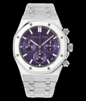 Audemars Piguet Royal Oak 26240 Style Watch - Purple Dial, Silver-tone Case