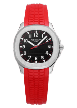 Patek Philippe Aquanaut Style Watch - Black Dial, Silver-tone Case