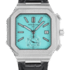 Patek Philippe Square Sport Style Watch - Turquoise Dial, Silver-tone Case