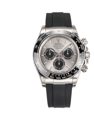 Rolex Daytona Style Watch - Silver Dial, Silver-tone Case