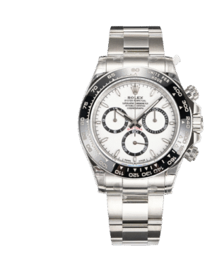 Rolex Daytona Style Watch - White Dial, Silver-tone Case