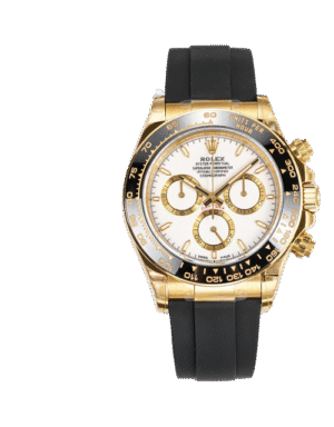 Rolex Daytona Style Watch - White Dial, Gold-tone Case